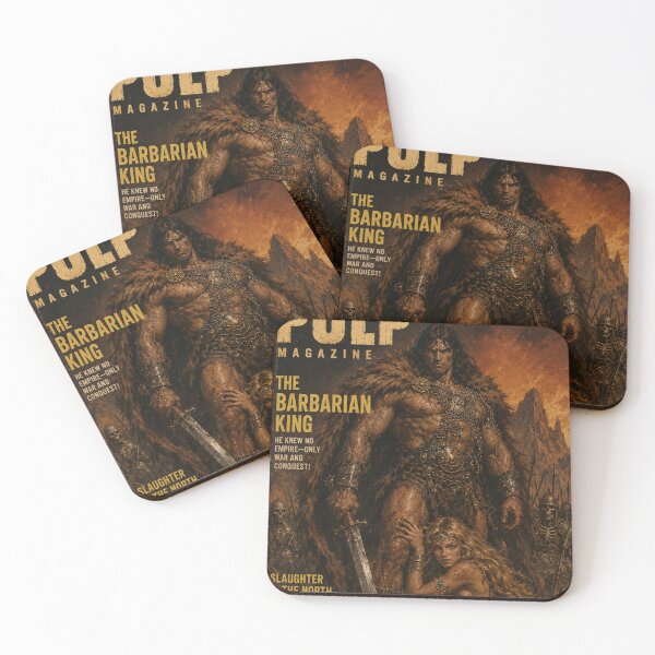 Item preview, Pulp Magazine Cover Barbarian King designed and sold by R3g3nerator.