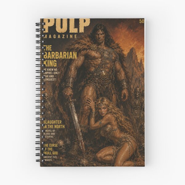 Item preview, Pulp Magazine Cover Barbarian King designed and sold by R3g3nerator.