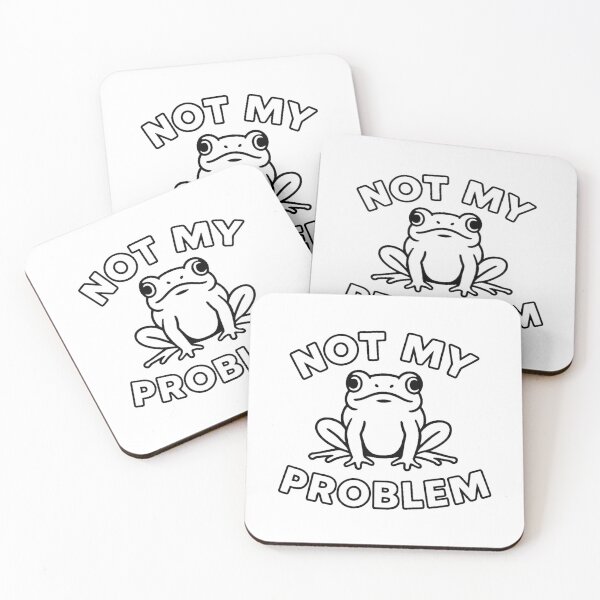 Item preview, Minimalist Frog Not My Problem | Funny Unbothered Animal Design designed and sold by LibbArt.
