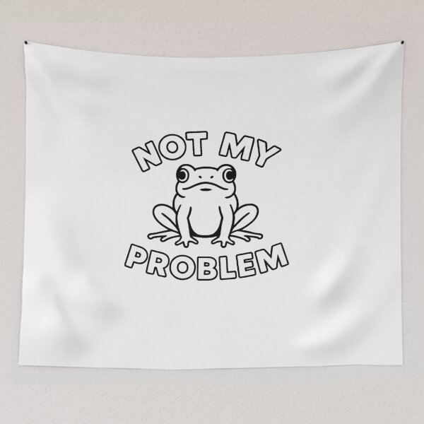 Item preview, Minimalist Frog Not My Problem | Funny Unbothered Animal Design designed and sold by LibbArt.