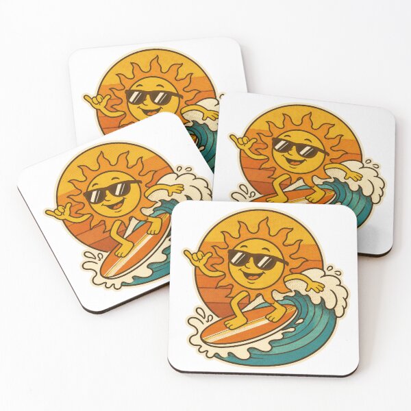 Item preview, Retro Surfing Sun Vintage Beach Vibes designed and sold by Notecrea.