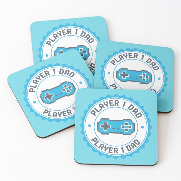 Item preview, Player 1 Dad Gaming Badge designed and sold by Teeny Quities.