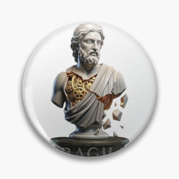 Item preview, Fragil Time Antique Roman Statue Bust designed and sold by Northern Glow Art.