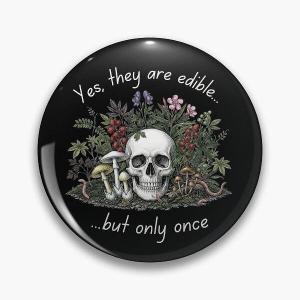 Item preview, Green Witch Poison Garden Skull and Mushrooms designed and sold by DsTeesApparel.