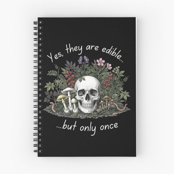 Item preview, Green Witch Poison Garden Skull and Mushrooms designed and sold by DsTeesApparel.