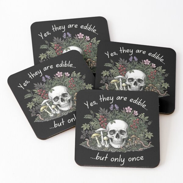 Item preview, Green Witch Poison Garden Skull and Mushrooms designed and sold by DsTeesApparel.