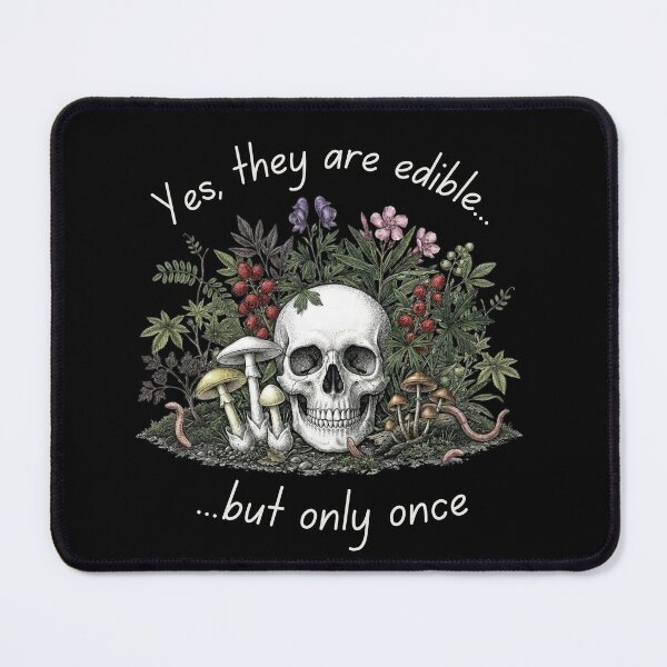Item preview, Green Witch Poison Garden Skull and Mushrooms designed and sold by DsTeesApparel.