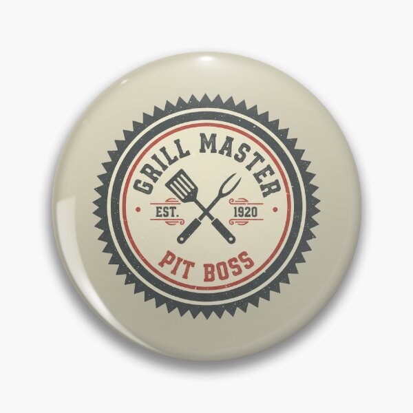 Item preview, Grill Master Pit Boss Badge designed and sold by Teeny Quities.