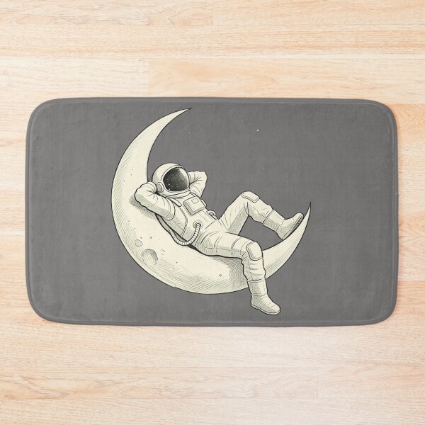 Item preview, Chill Astronaut Relaxing on Crescent Moon | Cosmic Space Art designed and sold by TeyArtWork.