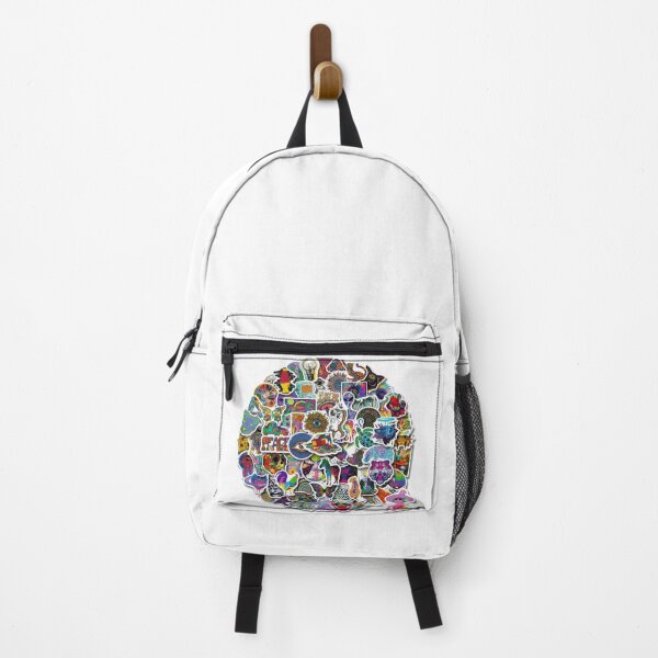 Item preview, Psychedelic Trippy Sticker Bomb Collage designed and sold by EnchantPrint33.
