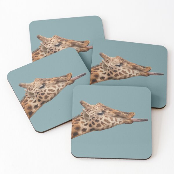 Item preview, Giraffe poking his tongue out designed and sold by Kathysg.