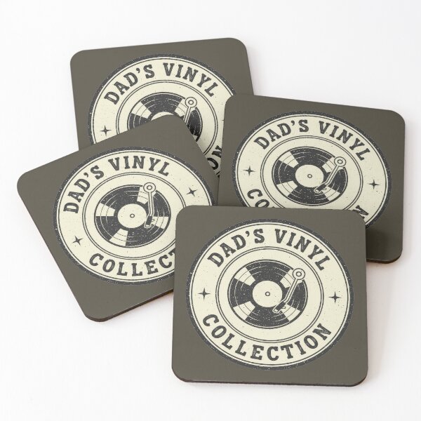 Item preview, Dad’s Vinyl Collection Badge designed and sold by Teeny Quities.