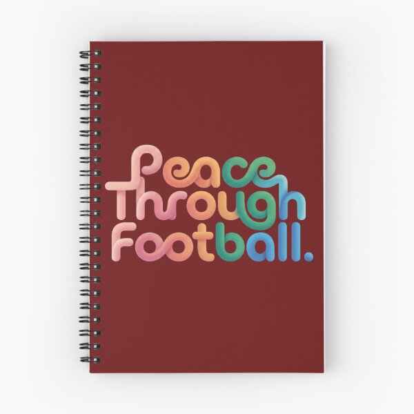 Item preview, Peace Through Football Typography Design designed and sold by sportupstore.