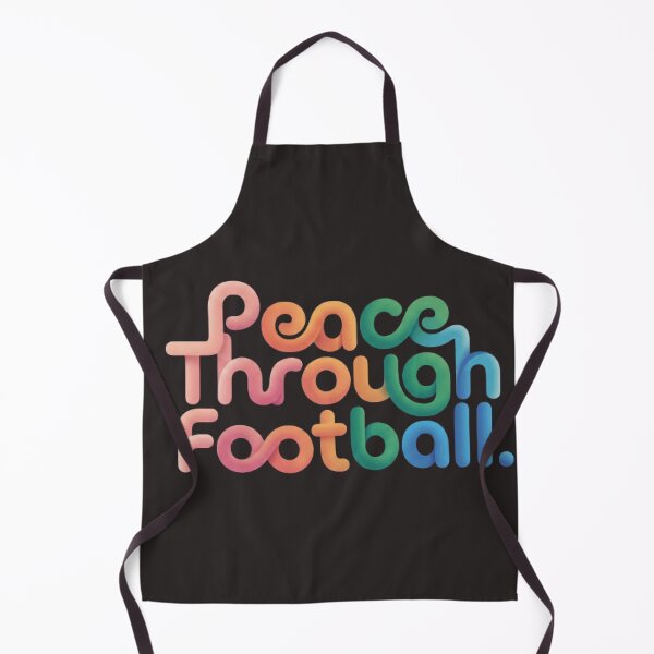 Item preview, Peace Through Football Typography Design designed and sold by sportupstore.