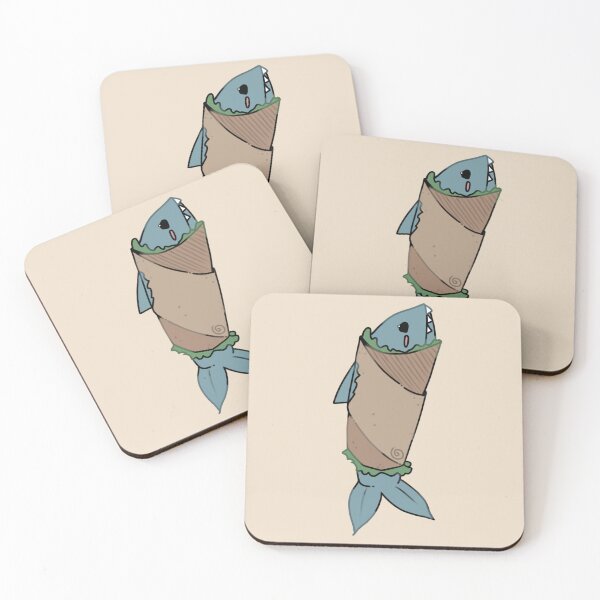 Item preview, Copy of - shark burrito - Little Lunchbox - beige - upright - designed and sold by echoztarrr.