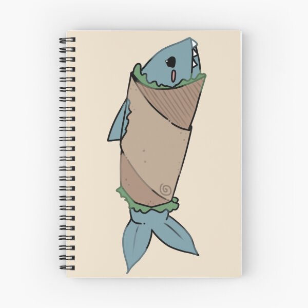 Item preview, Copy of - shark burrito - Little Lunchbox - beige - upright - designed and sold by echoztarrr.