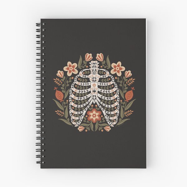 Item preview, Stem & Sternum - Floral Anatomy Folk Art Ribcage - Harvest designed and sold by heidiherreraart.