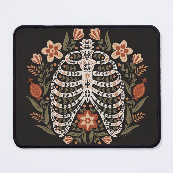 Item preview, Stem & Sternum - Floral Anatomy Folk Art Ribcage - Harvest designed and sold by heidiherreraart.