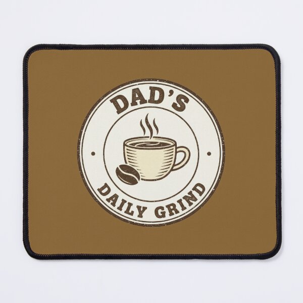 Item preview, Dad’s Daily Grind Coffee Badge designed and sold by Teeny Quities.