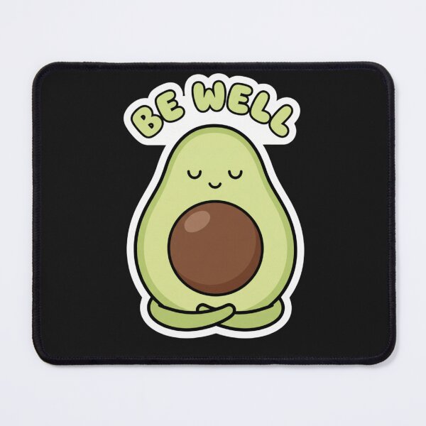 Item preview, Be Well Meditating Avocado designed and sold by Hikmoi.