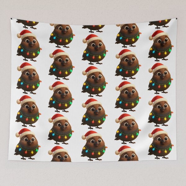 Item preview, Christmas Brown-Headed Cowbird designed and sold by Sillytoe.