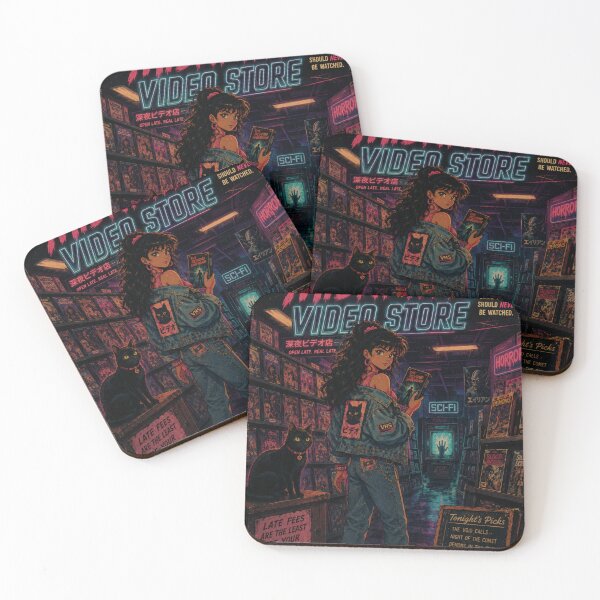 Item preview, Vintage Anime Poster Video Club designed and sold by JonelleTshirts.