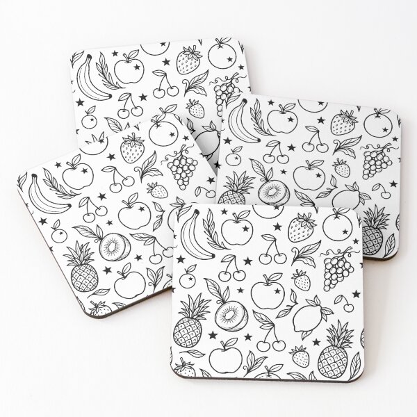 Item preview, Whimsical tropical fruit pattern designed and sold by BlueBerry45.