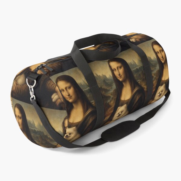 Item preview, Mona Lisa And Cute Pomeranian Friend - Funny Classical Painting Parody designed and sold by merchxwear.