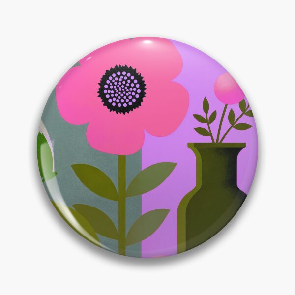 Item preview, Pink Blossom Glow | Modern Botanical Butterfly Wall Art designed and sold by joycrysstudio.