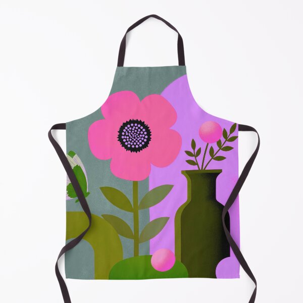 Item preview, Pink Blossom Glow | Modern Botanical Butterfly Wall Art designed and sold by joycrysstudio.