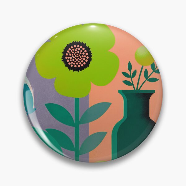 Item preview, Lime Bloom Serenity | Modern Botanical Butterfly Wall Art designed and sold by joycrysstudio.