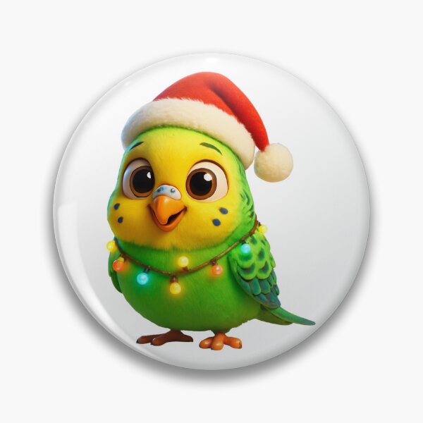 Item preview, Christmas Budgerigar designed and sold by Sillytoe.