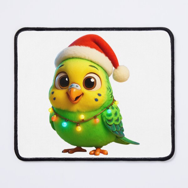 Item preview, Christmas Budgerigar designed and sold by Sillytoe.