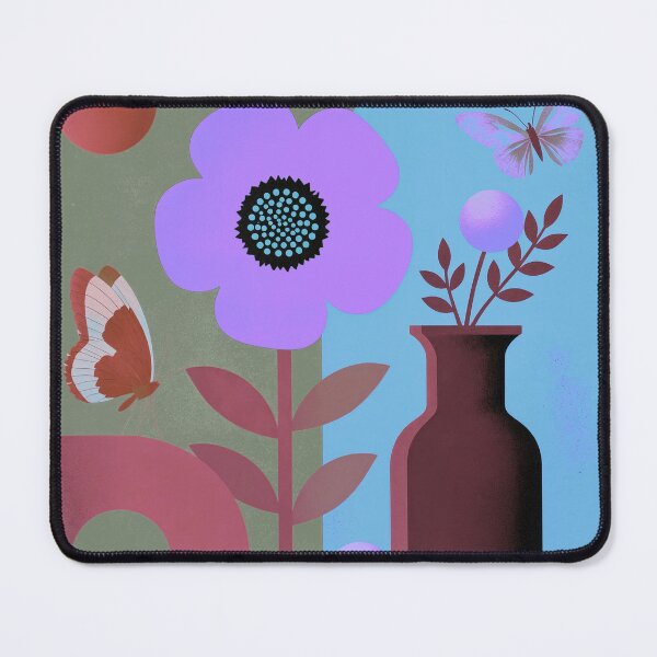 Item preview, Electric Bloom Dream | Neon Botanical Butterfly Wall Art designed and sold by joycrysstudio.