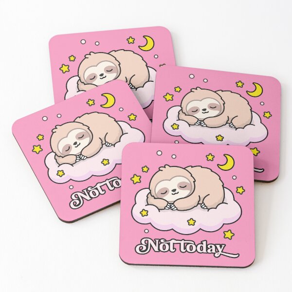 Item preview, Kawaii Sleeping Sloth on Cloud - Ultimate Chill. designed and sold by ZUMERI.