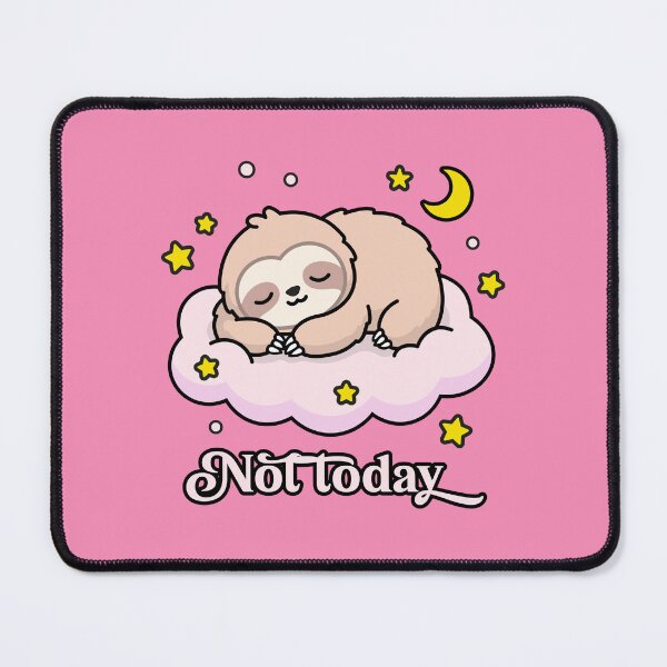 Item preview, Kawaii Sleeping Sloth on Cloud - Ultimate Chill. designed and sold by ZUMERI.