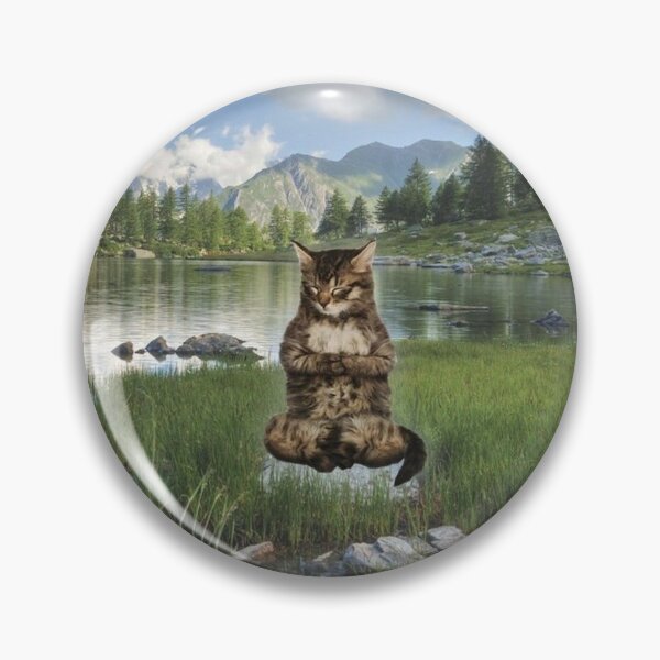 Item preview, Meditating cat designed and sold by ptrk17.