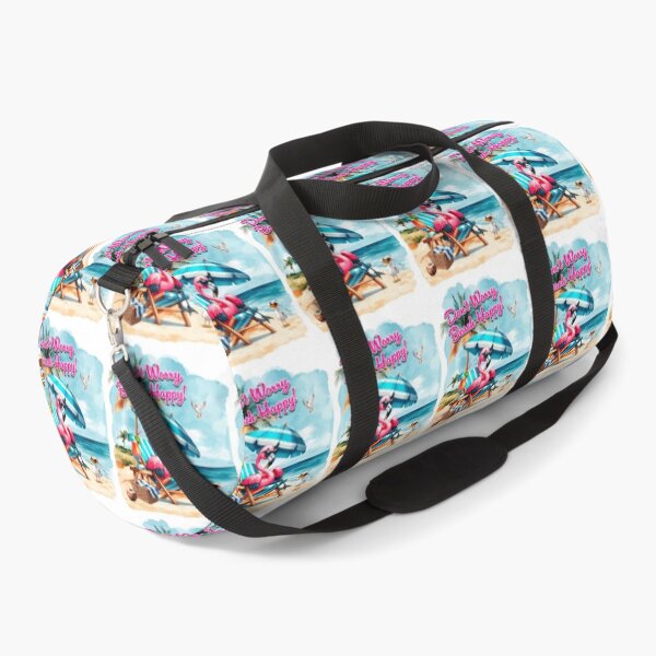 Item preview, Don't Worry Beach Happy! Flamingo designed and sold by Karen Wood.