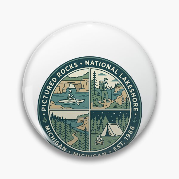Item preview, Pictured Rocks National Lakeshore Michigan Michigan Est. 1966 Hiking Camping Kayaking Outdoor Travel designed and sold by Simsimah26Parks.