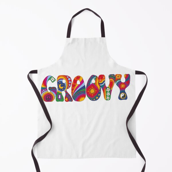Item preview, Psychedelic Groovy Art White – Retro Hippie Rainbow Groovy Peace Design designed and sold by Kellie Espie Art.