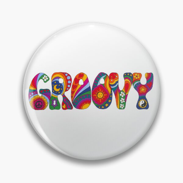 Item preview, Psychedelic Groovy Art White – Retro Hippie Rainbow Groovy Peace Design designed and sold by Kellie Espie Art.