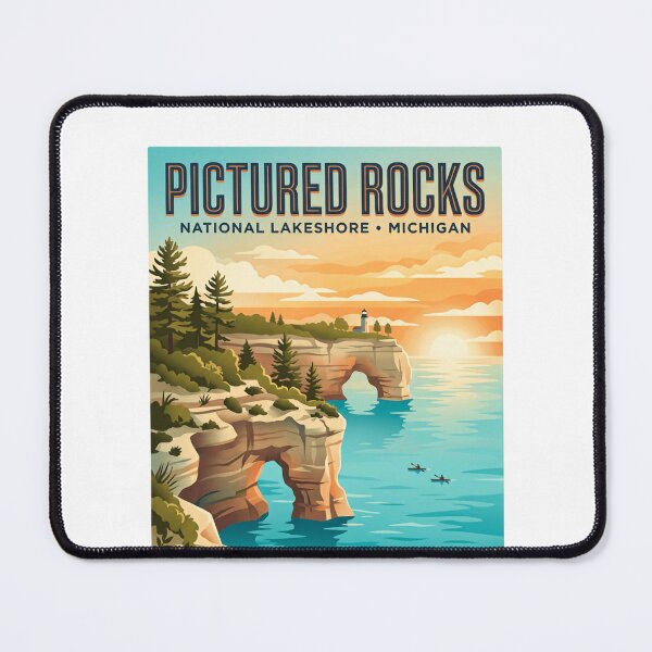 Item preview, Pictured Rocks National Lakeshore Michigan Travel Outdoor Enthusiast designed and sold by Simsimah26Parks.