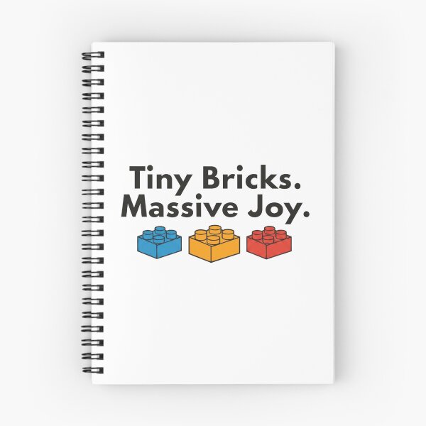 Item preview, Tiny Bricks Massive Joy Building Block Lover Design designed and sold by OneMoreSet.