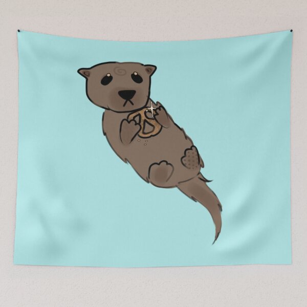 Item preview, - Pretzel otter - Little LunchBox - blue - designed and sold by echoztarrr.