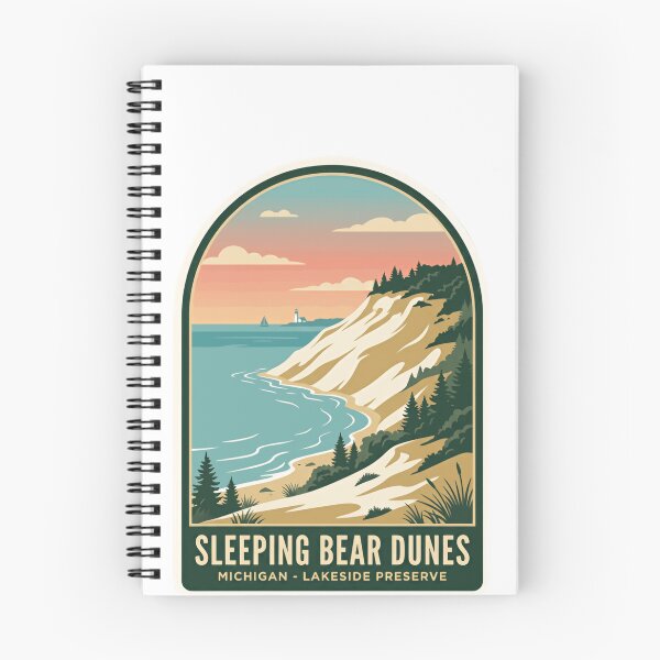 Item preview, Sleeping Bear Dunes Michigan - Lakeside Preserve National Lakeshore Travel Souvenir designed and sold by Simsimah26Parks.
