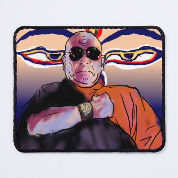Item preview, Futuristic Cyber Monk Portrait designed and sold by amayazkovesm.
