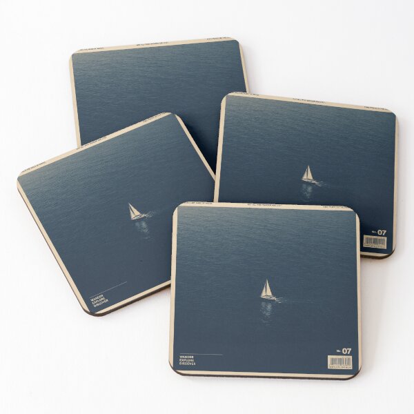Item preview, DRIFT – Minimal Ocean Editorial Poster | Vintage Sailboat Wall Art designed and sold by Watchyyy.