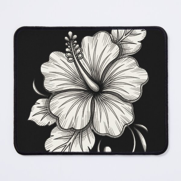 Item preview, Vintage Hibiscus Sketch designed and sold by ViaARTfactory.