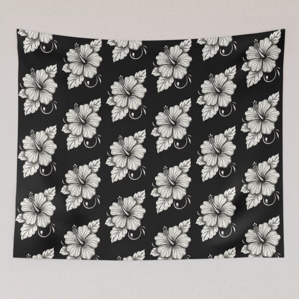 Item preview, Vintage Hibiscus Sketch designed and sold by ViaARTfactory.