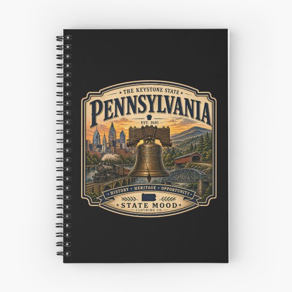 Item preview, Pennsylvania Keystone State Vintage Liberty Bell Design designed and sold by StateMoodDesigns.